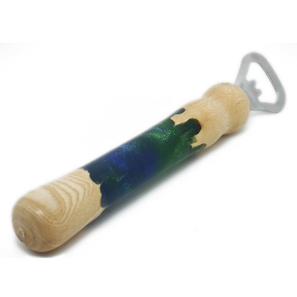 APRI BOTTIGLIA IN LEGNO DI ULIVO E RESINA LEVA TAP